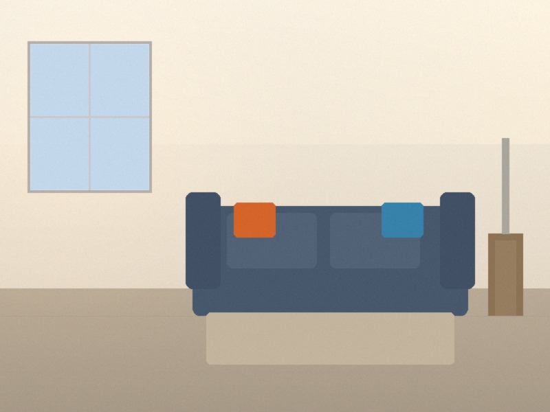 Warm comfortable living room